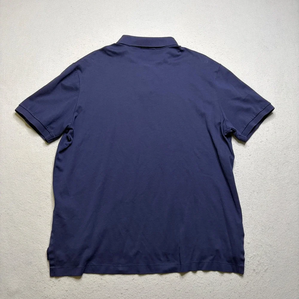 Polo Ralph Lauren Polo Shirt Mens XL Navy Blue Pima Soft Touch Short Sleeve Pony
